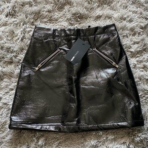 🖤Trendy Black leather skirt🖤